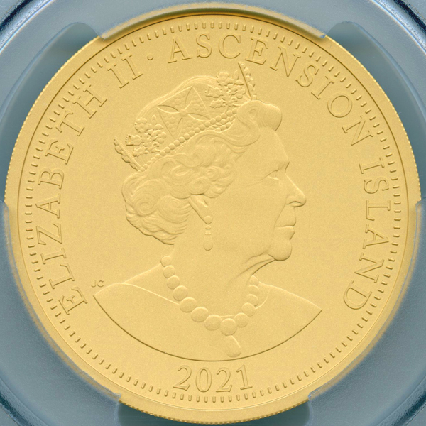 英領アセンション島 ダイアナ妃生誕60周年記念 2021年 £25 金貨 PCGS