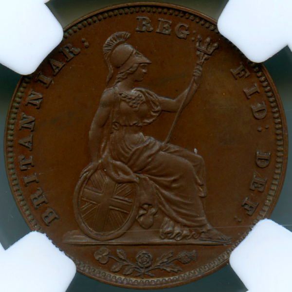 イギリス ヴィクトリア ヤングヘッド 1839年 ファージング 銅貨 NGC PF66BN | ARK NUMISMATICS