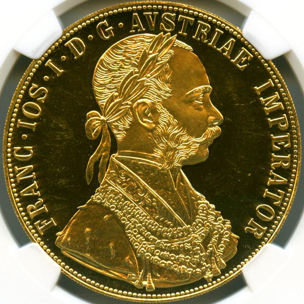 オーストリア フランツ・ヨーゼフ1世 1915年 4ダカット 金貨 リスト 
